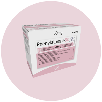 Verpakking van Phenylalanine 50mg tabletten van VitoI